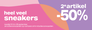 Heel veel sneakers 2e -50% bij vanHaren