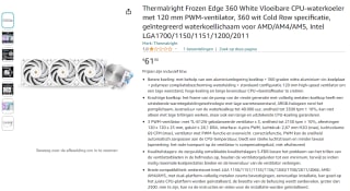 Thermalright Frozen Edge AIO 360 voor €61,90 bij Amazon