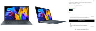 Portátil ASUS Zenbook 14 UM425QA-KI244W, Ryzen 7, 16GB, 512GB SSD, 14", W11 por 764,10€