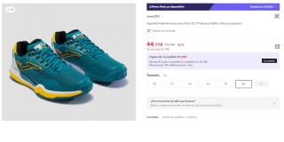 Zapatilla de Pádel de Hombre Joma Point 2317P por 44.11€ (Cuenta Nueva 34.11€)