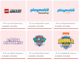 25% korting op veel items tijdens het merkenfestival bij Dreamland