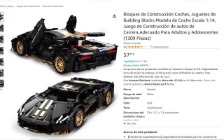 Modelo de Coche Escala 1:14, Juego de Construcción de coche 1309 piezas por 57,99€