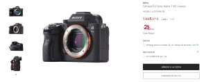 Cámara Evil Sony Alpha 7 M3 Cuerpo por 1.445,37€ + 300€ reembolso