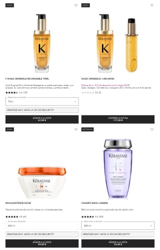Hasta -30% de Descuento en Kerastase.