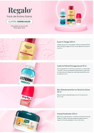 Regalo pack rutina diaria por compras +59€