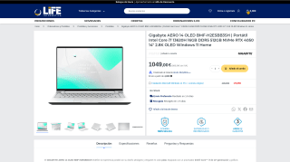 Gigabyte AERO 14 OLED por 1.049€