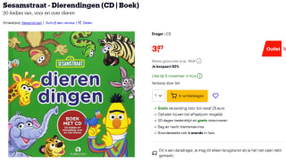 Sesamstraat Dierendingen boek+CD voor €3,89 bij Bol
