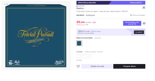 Juego de Mesa Trivial Pursuit Edicion Clasica por 20.49€