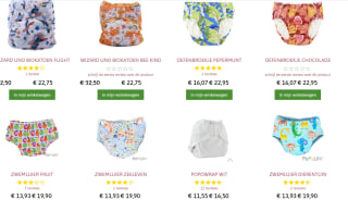 Minstens 30% korting in de sale bij Nappy's
