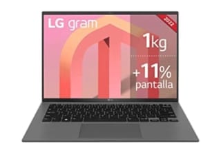 LG Gram 14Z90Q-G Ordenador Portátil 14" 16/512GB por 990,90€.