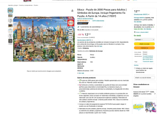 Educa Puzzle de 2000 Piezas para Adultos El Jardín de Las Delicia Incluye Pegamento por solo 12,59€