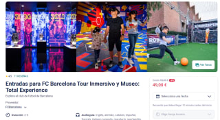 Entradas FC Barcelona Tour Inmersivo y Museo: Total Experience por 49€