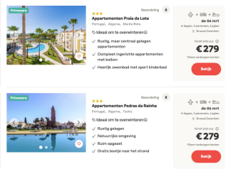 8 daagse vakantie naar de algarve voor 279 euro