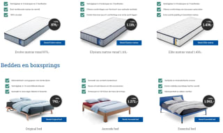20% korting op bijna alles bij Auping