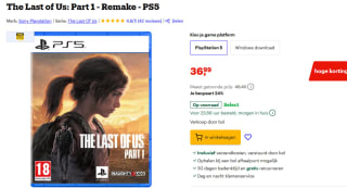 The Last of Us: Part 1 - Remake - PS5 voor €36,99 bij Bol
