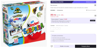 Kinder Huevos de Chocolate 24 ud por 13.75€