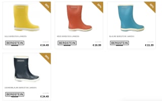 Bergstein regenlaarzen vanaf €20,99 (diverse kleuren)