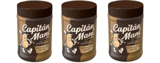 3 Botes de CAPITAN MANI Crema de cacahuete y chocolate negro de 330 g por 8.79€
