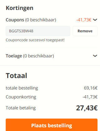 BlitzWolf Smartwatch voor €27,43 dmv code bij Banggood
