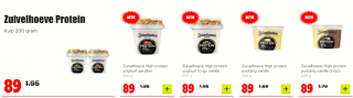 Zuivelhoeve Protein Kuip 200 gram. voor €0,89 bij Dirk