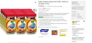 Pack 12 ud Gullón Galletas Saladas Mini 350G por 11,40€