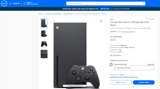 Consola Xbox Series X Spanish Chile Negro por $519.990