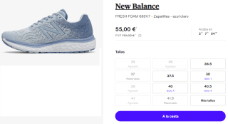 Zapatillas de Mujer New Balance 680 v7 por 55€