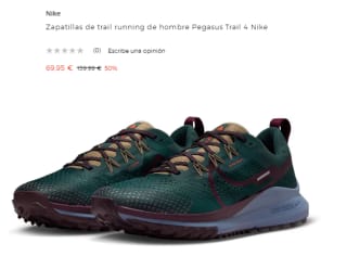 Zapatillas de trail running de hombre Nike Pegasus Trail 4 por 69.95€