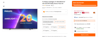 Ofertas Flash hasta 45% Televisores precios mínimos