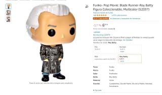 Figura Funko Pop,Blade Runner-Roy Batty por 6,95€