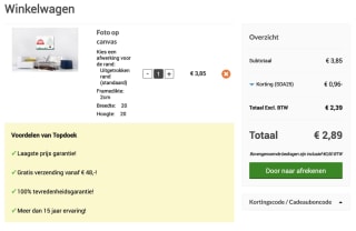 25% EXTRA korting op alles bij Topdoek