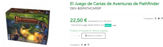Juego de Cartas de Aventuras de Pathfinder por 22.5€