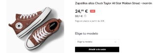 Zapatillas de Mujer Converse Chuck Taylor All Star Malden Street por 24.99€