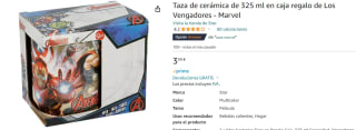 Taza de cerámica de 325ml Spider-man y Los Vengadores por 3,99€