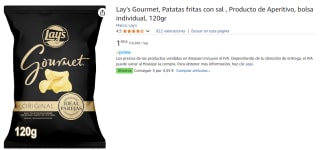 3 Bolsas de 120 grs de Lay's Gourmet por 4.55€