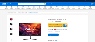 Monitor Caixun 24” Fhd C24X3F por $79.990