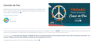 Entrada gratis a Tibidabo 27 de diciembre