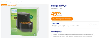 Philips 3000 Series Airfryer L HD9200/90 voor €49,95 bij de Action