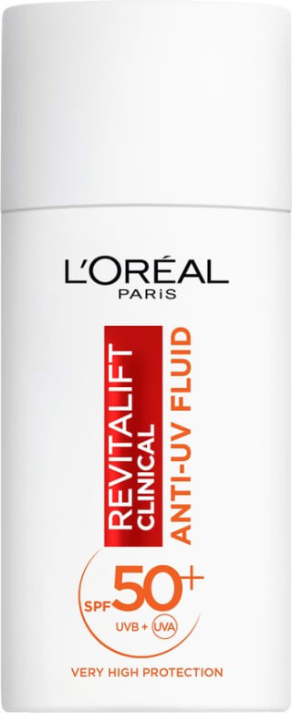 L'Oréal Paris Revitalift Anti-UV Fluid SPF50+ vit. C voor €10,99