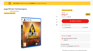 Videojuego PS5 Star Trek Resurgence por 10,39€