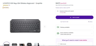 LOGITECH MX Keys Mini Wireless Keyboard - £65.99