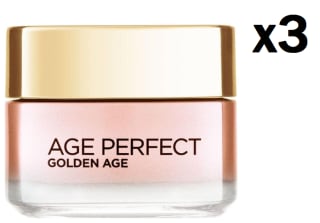 3 Botes de L'Oréal Paris Dermo Expertise Golden Age Perfect - Cuidado Rose a fortificar - Día, 50 ml por 28.77€