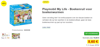 Playmobil My Life Boekenruil voor boekenwurmen (71511) voor €8,60 bij Proshop