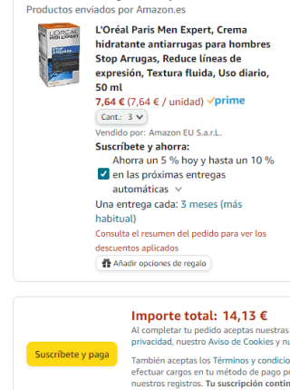 Pack 3 L'Oréal Paris Men Expert por 14,13€