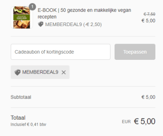 50% korting op Vegan e-book van Chickslovefood