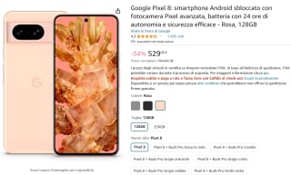 Google Pixel 8 - 128GB - Roze voor €529 bij Amazon