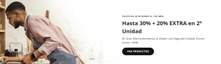 20% EXTRA segunda unidad de gran electrodomesticos
