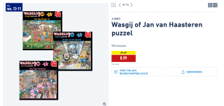 Wasgij of Jan van Haasteren puzzel 950 stukjes voor €8,99 bij de Aldi