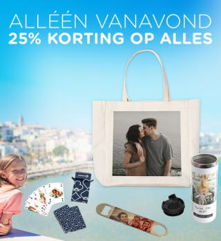 25% korting op alles bij Smartphoto
