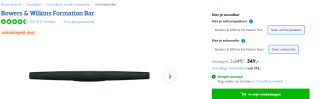 Bowers & Wilkins Formation Bar Soundbar voor €349 bij Coolblue
